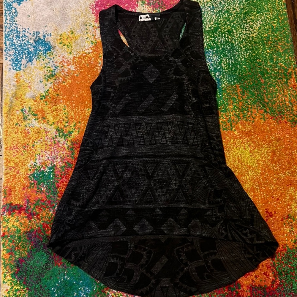 Ginger G Black Tank